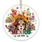 Vibrantly Colorful and Cultural Mexican Traditional Christmas Ornament, Mexicano Gift and Souvenir